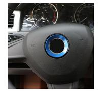 Decoration Strips Interior Car Steering Wheel Protection Circle Decoration Trim Sticker For Skoda For Octavia A 7 A7 A5 For Fabia For Superb Decoration Interior Trim Cover(Blue)