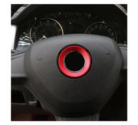 Decoration Strips Interior Car Steering Wheel Protection Circle Decoration Trim Sticker For Skoda For Octavia A 7 A7 A5 For Fabia For Superb Decoration Interior Trim Cover(Red)