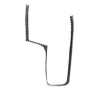 Decoration Strips Interior Carbon Fiber Console Gear Shift Panel Frame Trim Cover Car Interior Sticker For 9th For Civic Coupe Sedan 2013-2015 Decoration Interior Trim Cover(Black)