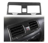 Decoration Strips Interior Carbon Fiber Emergency Light Air Outlet Panel Suit Cover Car Interior Decoration Sticker For Hummer For H3 2006-2010 Decoration Interior Trim Cover(Black)