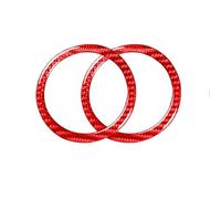 Decoration Strips Interior for BMW for Z4 E85 2003-2008 Car Interior Door Loudspeaker Stereo Panel Covers Trim Red Carbon Fiber Decorative Sticker Decoration Interior Trim Cover