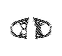 Decoration Strips Interior for Mini for Cooper for Hardtop R56 for Clubman R55 Convertible R57 Real Carbon Fiber Stickers Steering Wheel Gear Shift Set Decoration Interior Trim Cover(18)