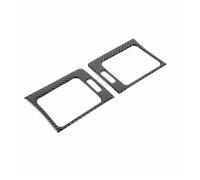 Decoration Strips Interior for Subaru for Forester 2013-2018 Soft Carbon Fiber Car Air Conditioner Side Air Vent Frame Cover Trim Sticker Automotive Interior(Black)