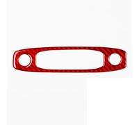 Decoration Strips Interior for Tesla Model Y 2020+ Model 3 2017-22 Carbon Fiber Emergency Light Switch Panel Cover Car Interior Sticker Decoration Interior Trim Cover(Red)