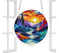 Decoration Suncatcher Acrylic 2D Pendant | Puzzle Sun Catcher For Window Indoor And Outdoor Windowsills Christmas Party Bedroom Living Room