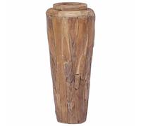 Decoration Vase Irregular Cut Solid Teak Wood 40 x 40 x 100 cm Brown