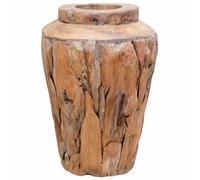 Decoration Vase Centerpiece Pot Decorative Flower Pots Solid Teak Wood vidaXL