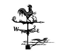 Decoration Weather Vane Metal Weathervane Creative Design Wind Direction Indicator Kit with Anti-Rust Coating for Garden Stake Yard Roof Mount Easy Use