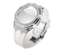 Decorations 3rd 4rd Rubber Strap for Kit Gen3 Metal Steel Diamond Case Bezel Modification for GA-2100/2110 Strap Watch Strap Beautiful