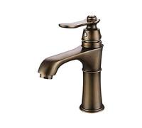 Decorations Antique Cold and Hot Water Mixer Basin Faucet Electroplating Bath Sink Faucet Single Handle Belt Aerator Single Connection,Six Beautiful