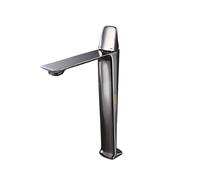 Decorations Bathroom White Black Grey Faucet Mixer Single Handle Deck Mount Taps Vanity Basin Waterfall Brass Faucets,Easy Install Beautiful