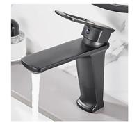 Decorations Brass Bathroom Basin Faucet Gold Waterfall Faucet Single Hole Cold and Hot Water Mixer Tap with 2 Hoses, Faucets for Bathroom Sinks Beautiful