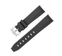 Decorations CXYWBD Curved No Gap Rubber Strap For Watch Replacement Band Men Women 20mm Watchbands silver gold rose black buckle Beautiful