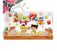 Decorations for Chinese New Year, 2026 USB Powered Chinese Decoration, Year of the Horse, Illuminated Desk Decoration, for Home, Bedroom, Living Room, School, Hotel and Spring