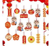 Decorations for Chinese New Year | Pendant, Kit of 18 Chinese Decorative Elements - For Home Decoration, Parties, Celebration and Hall at Festival