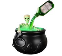 Decorations for Halloween Fog Brewing Floating Cauldron Desktop Ornament Perfect for Home and Stylish Witchcraft Theme for All Occasions 3ml Ornament Pack (Black, 25CM)