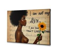 Decorations For Living Room I Am Not My Body, I Am Soul That Lives Within. Canvas Decorative Picture Bathroom Wall Art Bathroom Pictures Wall Decor(40x60cm)