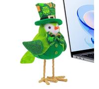 Decorations For: Soft Plush Figurine, Miniature Green Home Accent, Four Leaf Design, Craft Decorative Ornament | Celebrate Table Display Stand