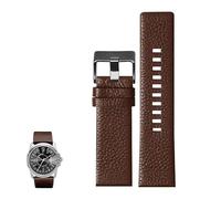 Decorations Genuine Leather Straps For Diesel DZ4318 Lychee Grain Pattern mens Watch band Beautiful