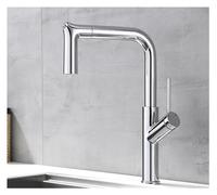 Decorations Kitchen Faucet Panel Mount Mixer Faucet 360 Degree Swivel Stream Sprayer Kitchen Sink Hot & Cold Water Faucet, Chrome Bathroom Faucet Beautiful