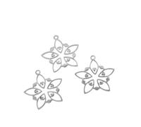 Decorations New 2026 3Pcs Trend Star Crescent Stainless Steel Pendant Charrm For Jewelry Making Earrings C0innector Moon Craft Accessories Fashion Creative Gift Beautiful