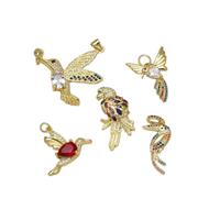 Decorations New 2026 Clearance Crystal Elephant Leopard Pendant Copper Cross Bear ButteRIFly Moon Star Jewelry Making Accessrl0S Cpr Fashion Accessories Creative Gift Beautiful