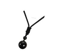 Decorations New 2026 Unisex Fashion Women Men Black Obsidian Stone Lucky Pendant Weaving Rope Retro Lover s Decoration Jewelry Luxury With For You Accessories Trendy Creative And Beautiful