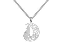 Decorations New 2026 Unisex Witchcraft Moon Cat Wolf Pentagram Wiccan Crescent Vintage Charrm Stainless Steel Jewelry Fashion Trendy Accessories Creative Gift For Women And Men Beautiful