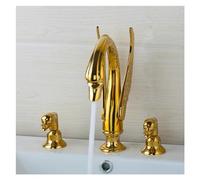 Decorations Solid Brass Antique Brass European Retro Swan Bathroom Basin Sink Faucet Spray Spout Bathtub Brass Tap Mixer Faucet,Easy Install Beautiful