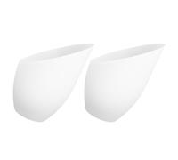 Decorative 2 Pcs Horseshoe Plastic White Lamp Shade Replacement
