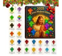 Decorative | 2D Acrylic Festive Advent Decoration - 24 Day Calendar with Bible Verses for Christmas Countdown - For Women Men Family Friends