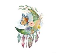 Decorative 3D Butterfly Dreamcatcher Wall Sticker Featuring Concave Convex Textures for Enhanced Light Reflection and Stylish Room Ambiance