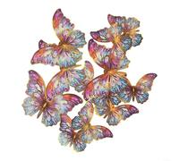 Decorative 3D Butterfly Wall Stickers with Elegant Golden Border 24PC for Parties (PY3024-YL)