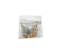 Decorative 3D Butterfly Wall Stickers with Elegant Golden Border 24PC for Parties (PY3025-YJ)