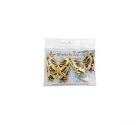 Decorative 3D Butterfly Wall Stickers with Elegant Golden Border 24PC for Parties (PY3027-YJ)