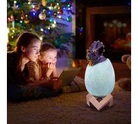Decorative 3D Triceratops Egg Smart Night Light 16 Colors Remote Control Touch Switch LED Nightlight For Christmas Gift
