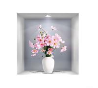 Decorative 3D Vase Plant Wall Stickers Made of PVC for Home Use, Suitable for Living Room, Bedroom, Study, Multiple Pieces (2)