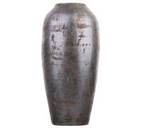 Decorative Accent Vase Plant Flower Pot Holder Terracotta Dark Grey Lorca