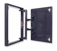 Decorative Access Panel for Plumbing, Steel Loft Door, Easy Maintenance Invisible Design for Bathroom Kitchen Hotel