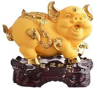 Decorative Accessories Ornaments Chinese Large Size Gold Resin Collectible Figurines Table Decor Statue Feng Shui Decoration