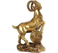 Decorative Accessories Ornaments Feng Shui Pure Copper Sheep Statue Stepping On Ingots Crafts Home Accessories Furnishing Gifts Feng Shui Decoration