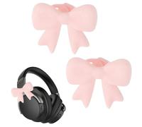 Decorative Accessory for Headphones | 3D Silicone Cosplay Accessory with Bow Tie Shape | 2 Pieces Accessories for Video Game Headphones - for Work, Travel, Leisure and Study