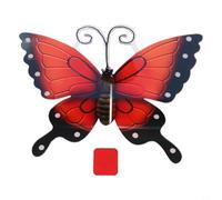 Decorative Acrylic Butterfly Wall Art for Outdoor Garden, Frost Resistant Multi Colour Butterflies for Patio, Fence, Balcony or Indoor Room Decor, Adds Vibrant 25x20cm(orange)