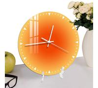 Decorative Acrylic Hour Reader - Color Fade Time Face, Artistic Timer | Quiet Sweep Wall Mount, Modern Style Alert Circle, Dining Spaces, Living Interiors For Visual Appeal, Ambient Detail, Daily