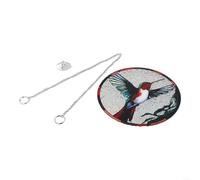 Decorative Acrylic Sun Catcher with Hanging Chain, for Window or Wall Display to Create Colorful Reflections and Artistic Ambiance Indoors (A)