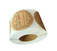 Decorative Adhesive Labels Homemade Love Round Sticker for Gift Wrapping Bulk Craft Projects and Cabinet Organization Decorative Bottle Labels