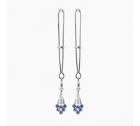 Decorative Adjustable Metal Clips, Crystal Dangle Charm Jewellery Clips