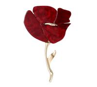 Decorative Alloy Rose Pin Flower Brooch for Coats Bags Scarves Party Accessory Clothing Accessories Vintage Rose Brooch Jewelry