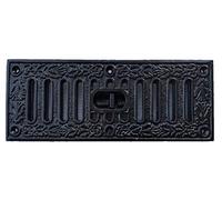 Decorative Aluminum Victorian Style Air Brick Cover - Antique Wall Plaque and Rodent Protection Mesh Screen for Home Masonry