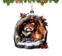 Decorative Animal Christmas Decor - Animal Ornaments | Cute Acorn Ornament for Home Decor, Pet Rustic with Colorful Display Elements, Hanging Ornaments, Animals Rustic for Seasonal Setup